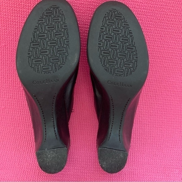 Cole Haan Black Leather Clogs Womens 8.5B Slip On Mules - Picture 5 of 8